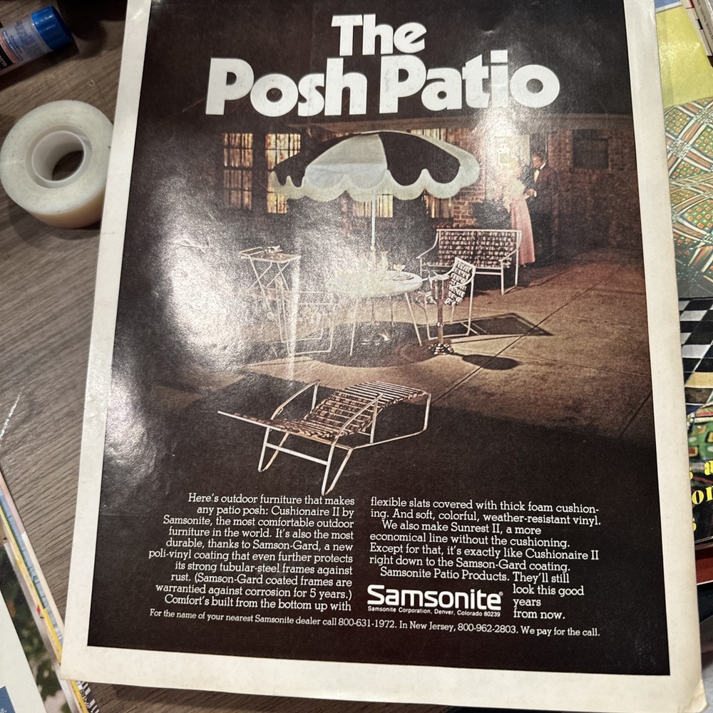 Vintage House Beautiful Gardening & Outdoor Living Magazine 1972 decorating ads - Picture 8 of 8